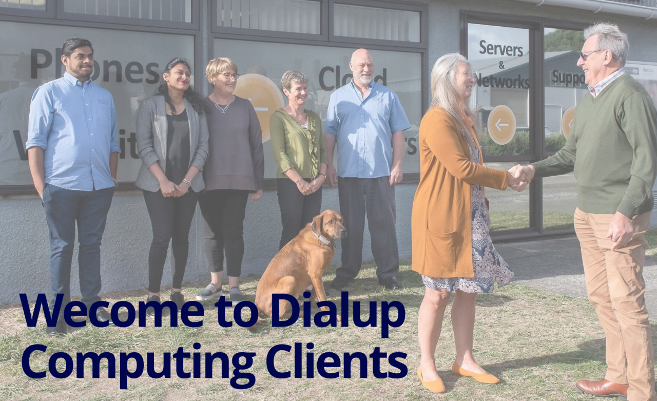 Welcome to Dialup Computing Clients.